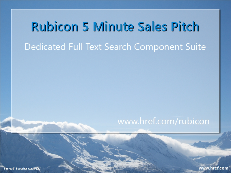 Rubicon 5 Minute Sales Pitch Video - First Frame